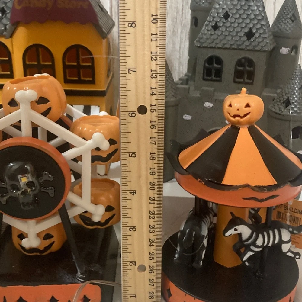 Target BP Halloween Village Set with Ferris Wheel and Carousel